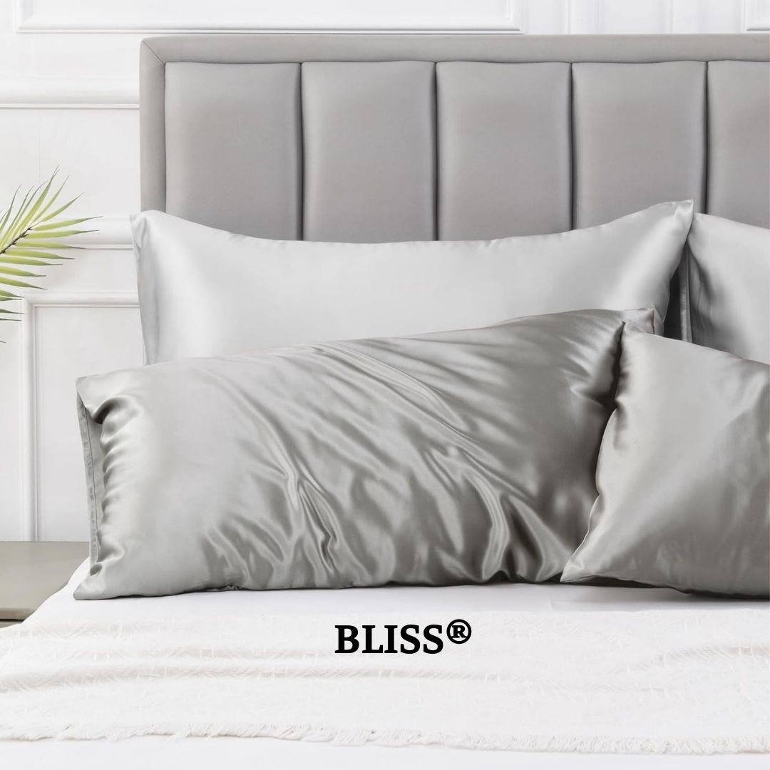 BLISS® FUNDA ANTIACNÉ Y ANTIFRIZZ 100% SEDA X2 UNIDADES